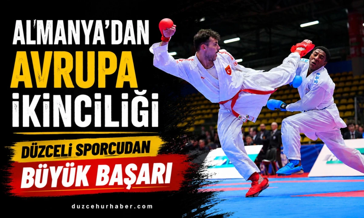 Düzceli Sporcu Avrupa İkincisi Oldu