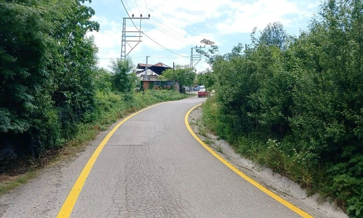 Köy Yollarında Güvenliği Artıran Çalışma