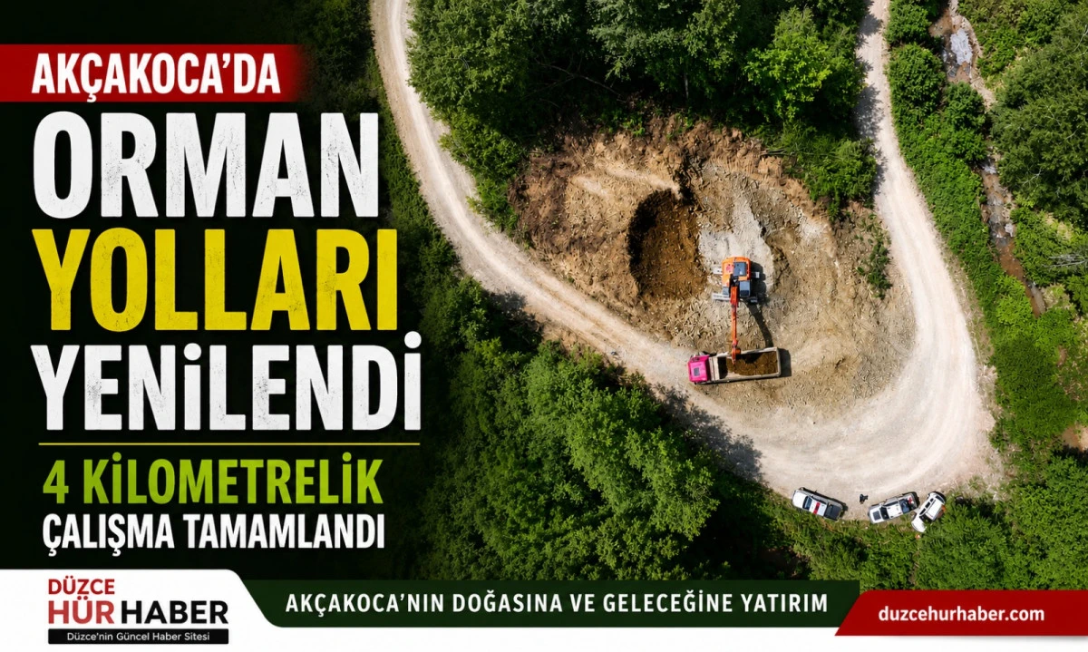 Akçakoca’da 4 Kilometrelik Orman Yolu Tamamlandı