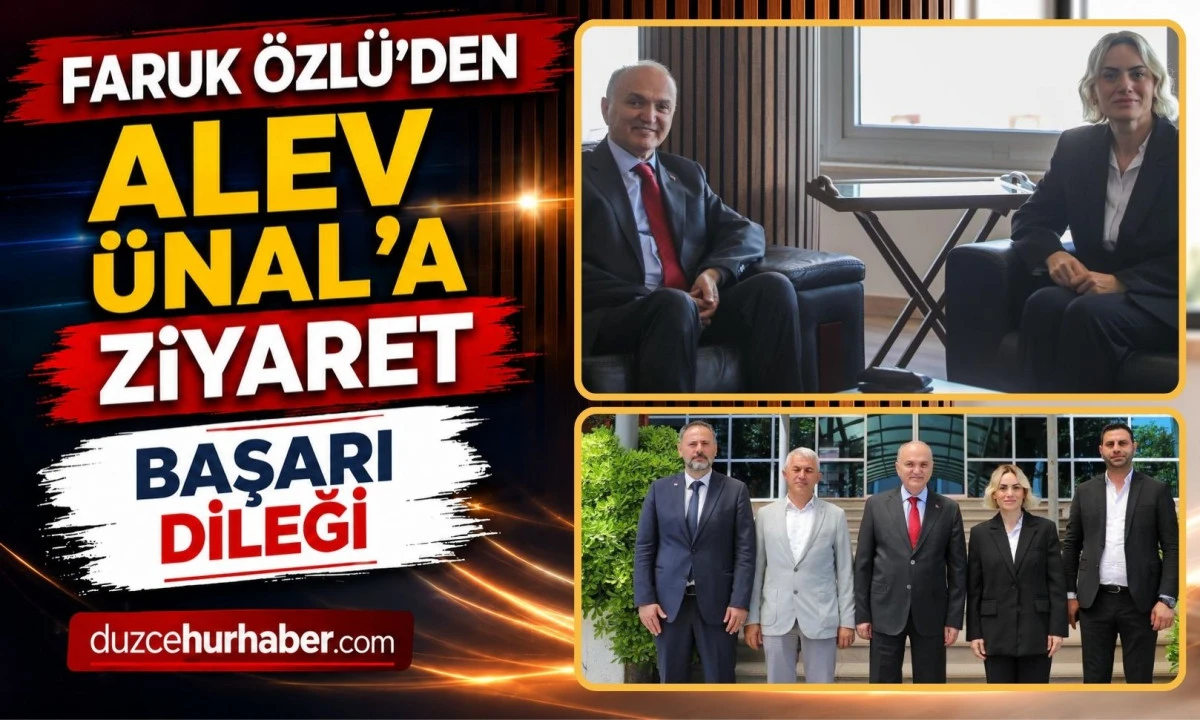 Akçakoca’da Dikkat Çeken Buluşma: Faruk Özlü’den Alev Ünal’a Ziyaret