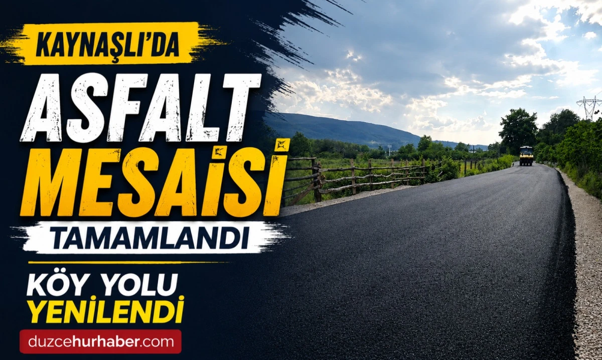 Kaynaşlı’da Bir Köyün Daha Yol Sorunu Çözüldü