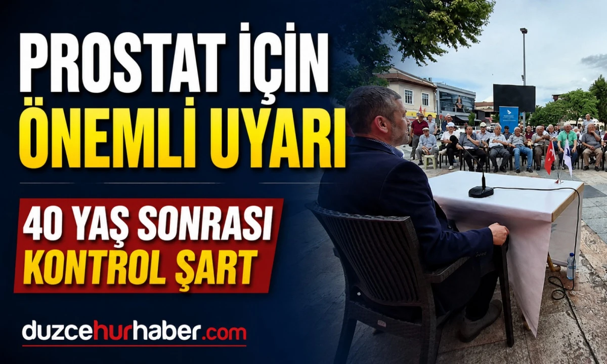 Büyük Cami Meydanı’nda Prostat Uyarısı: Uzmandan Erkeklere Önemli Çağrı