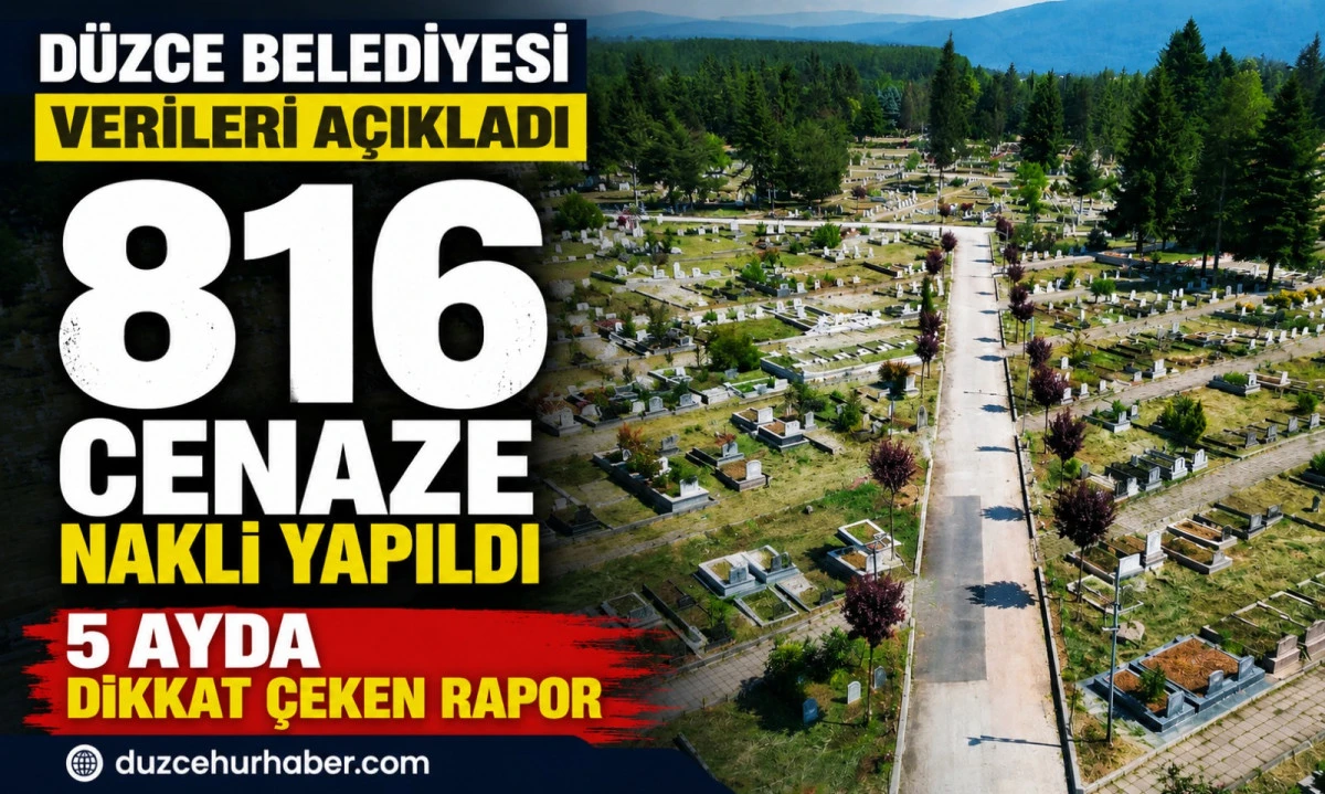 Düzce’de 5 Ayda 816 Cenaze Nakli Yapıldı: Belediyeden Ücretsiz Hizmet Raporu