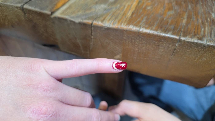 Düzce'de Milli Takım heyecanı tırnaklara yansıdı