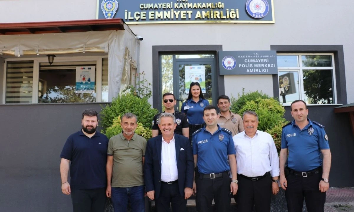 Cumayeri’nde Güvenlik Zirvesi: Başkan Koloğlu’ndan Emniyet Amirine Ziyaret