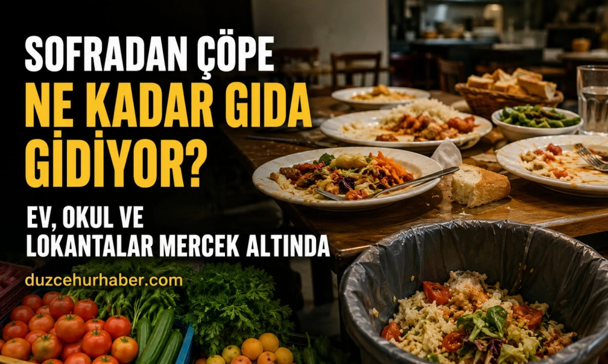 Düzce’de Gıda İsrafı Ne Kadar Büyük Sorun? Ev, Okul ve Lokantalarda Çarpıcı Tablo