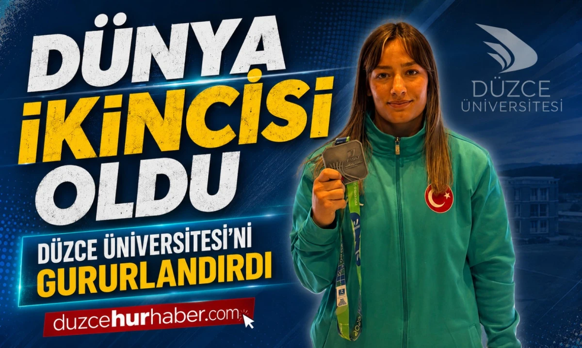 Düzceli Sporcu Dünya İkincisi Oldu