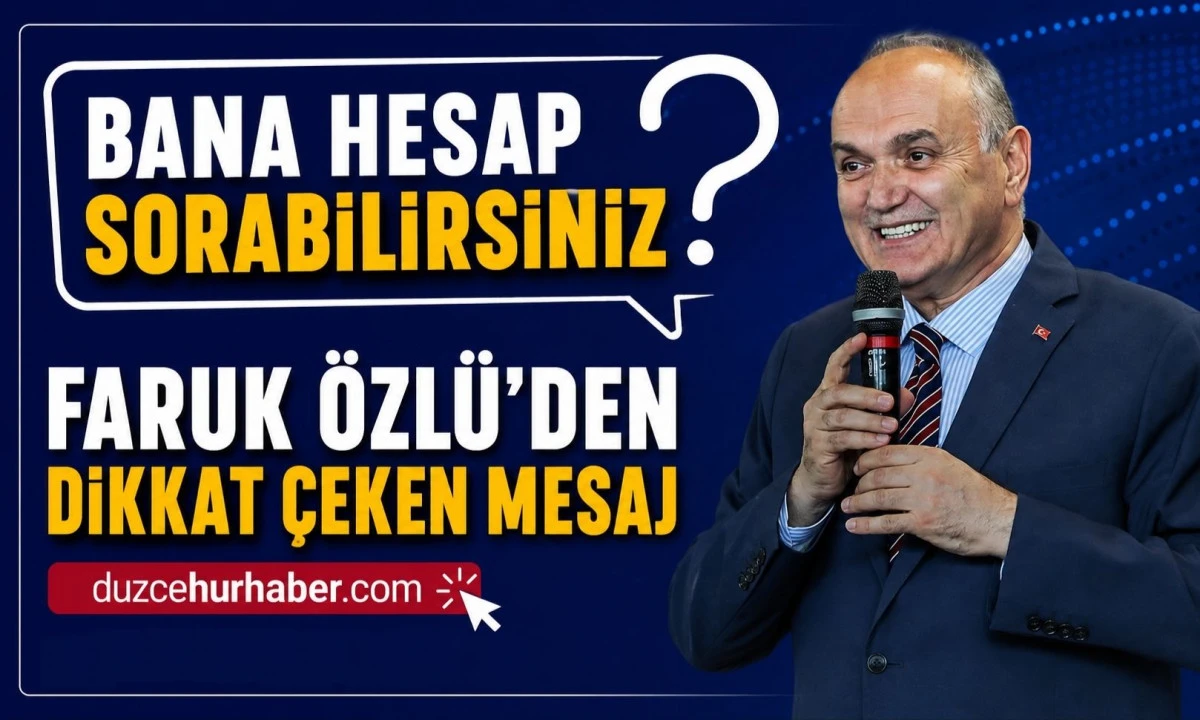 Faruk Özlü’den Dikkat Çeken Mesaj: “Biz Hep Buradayız”