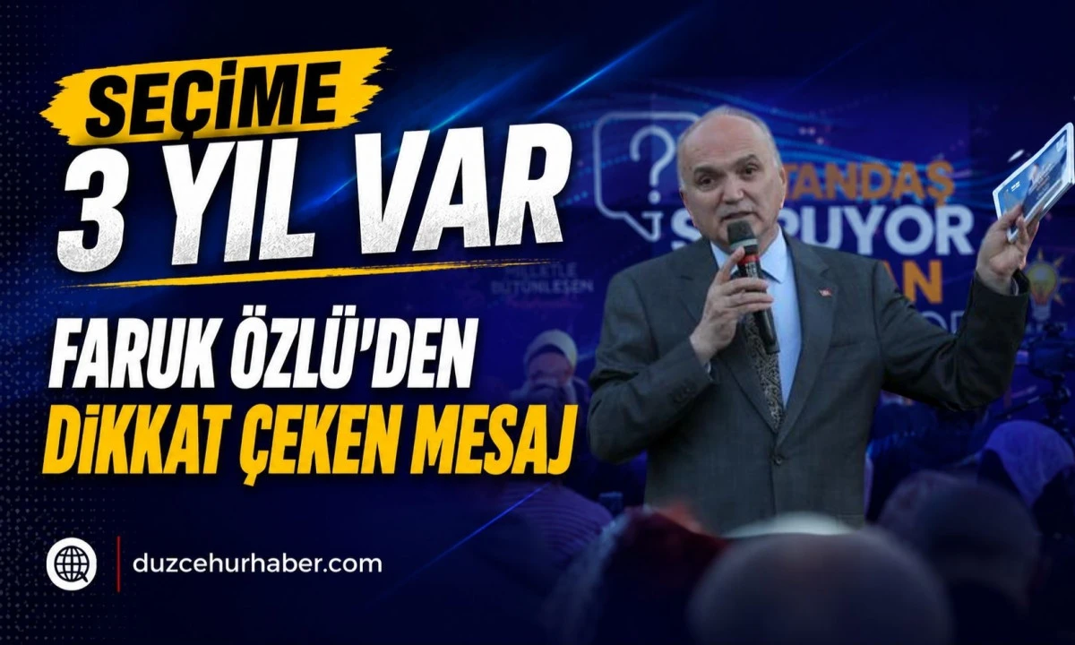 Başkan Özlü: İnsanımızla Yüzleşeceğiz