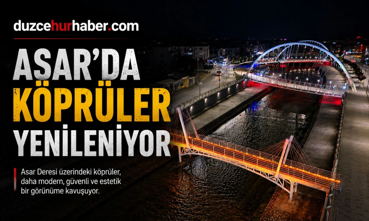 Asar Deresi'ndeki Köprüler Yenileniyor