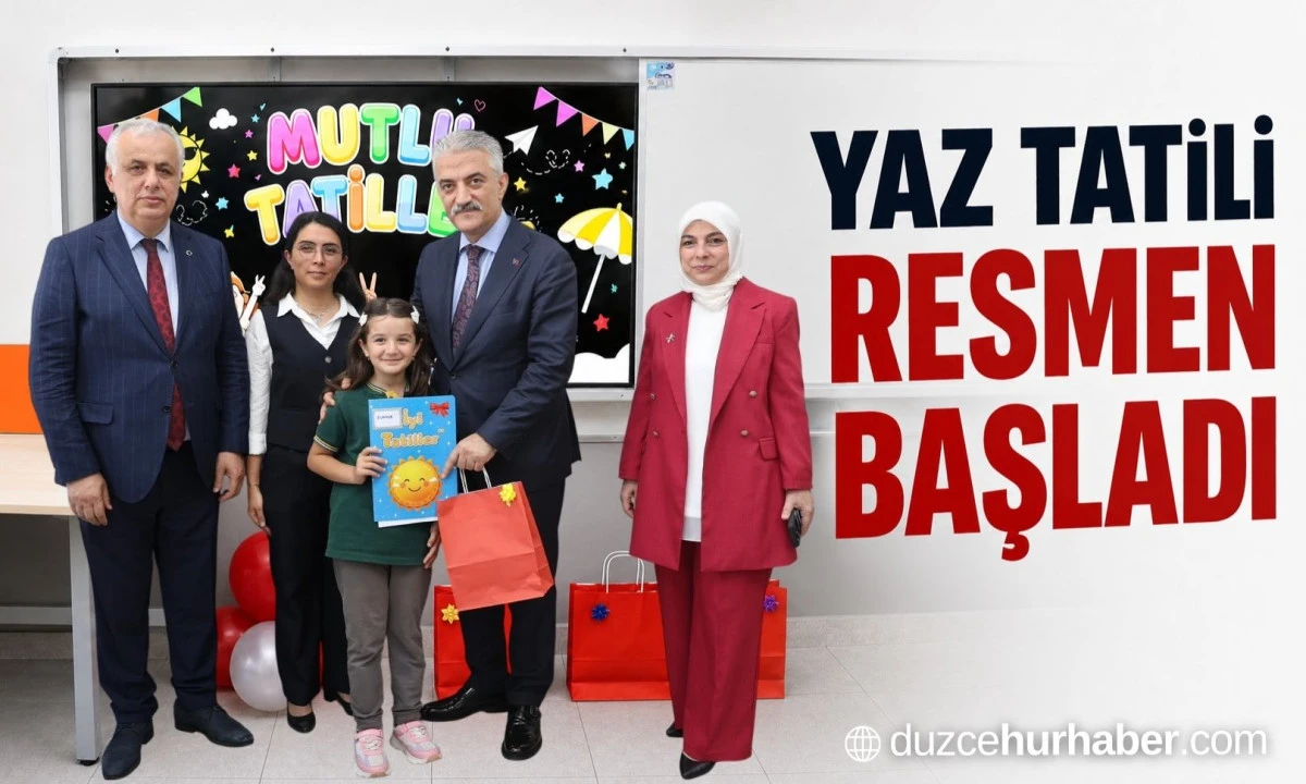 Vali Makas öğrencilerin karne sevincine ortak oldu
