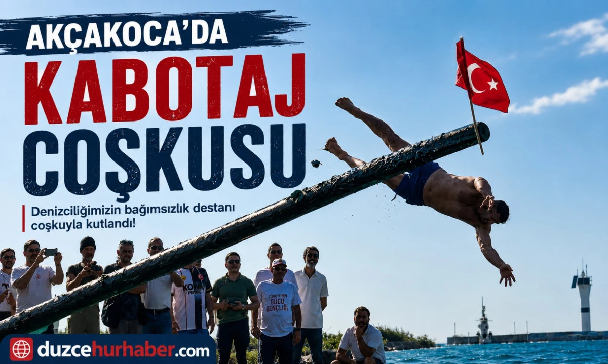 Akçakoca'da Kabotaj Bayramı Coşkusu: Dev Türk Bayrağı Gururlandırdı