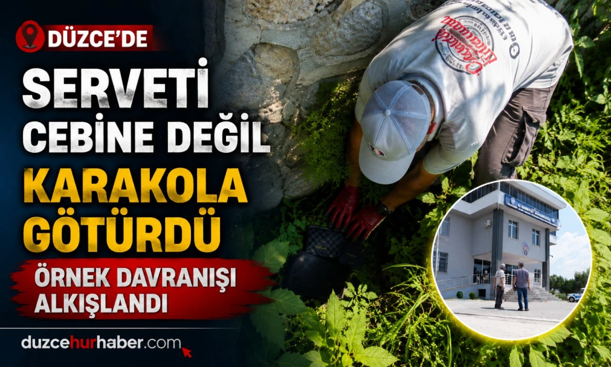 Bulduğu Serveti Cebine Değil, Karakola Götürdü