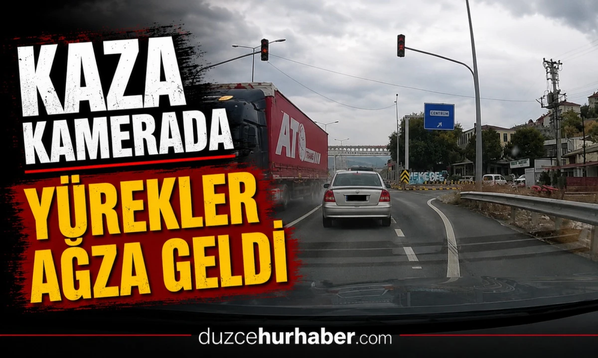 Kaza Kamerada: Büyük Facia Ucuz Atlatıldı