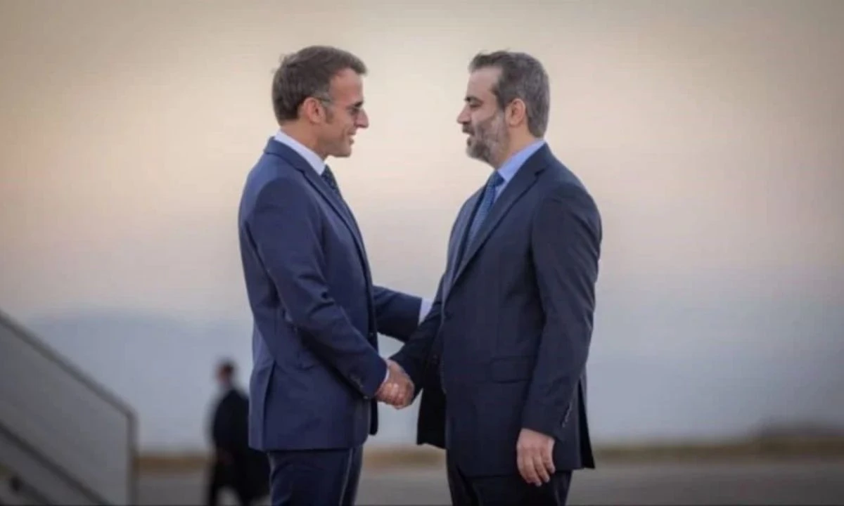 Fransa Cumhurbaşkanı Macron Suriye'de