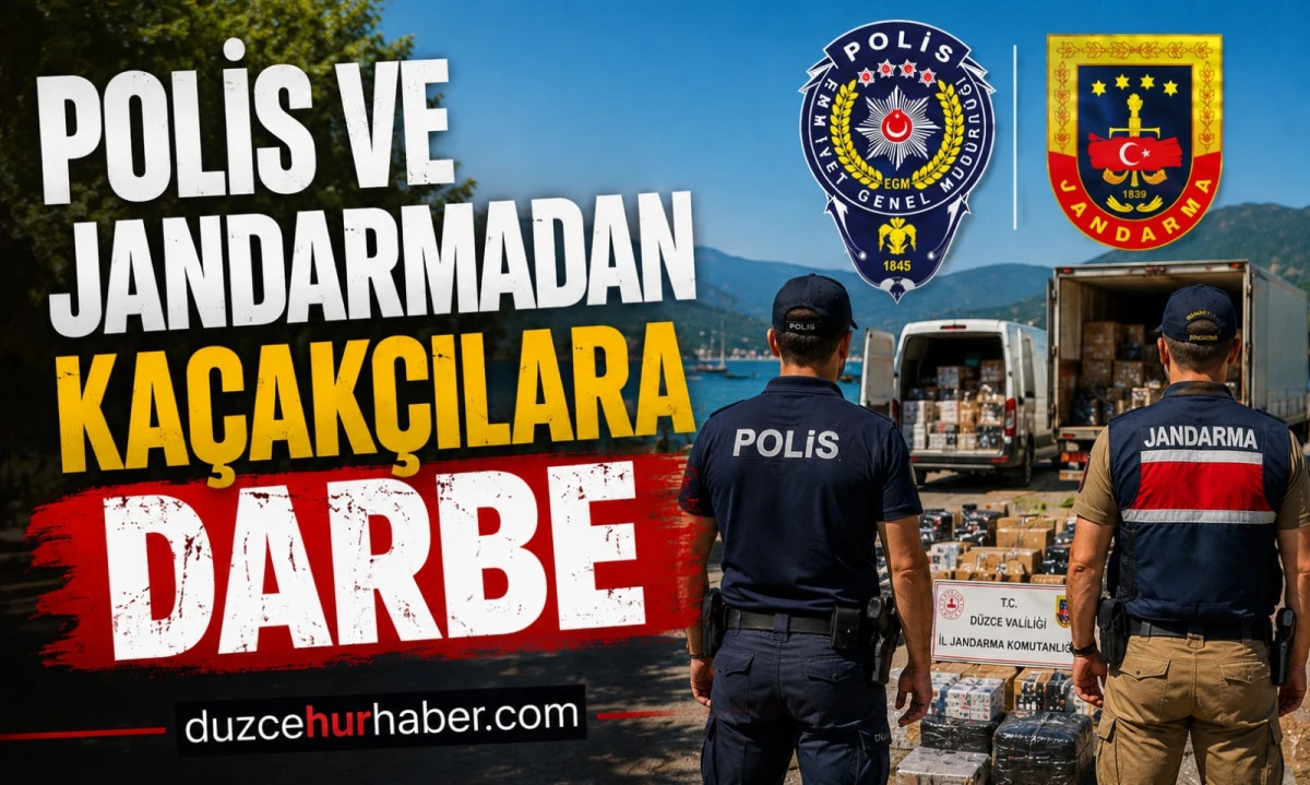 Düzce'de Kaçakçılara Geçit Yok! 13 Operasyonda Çok Sayıda Kaçak Ürün Ele Geçirildi