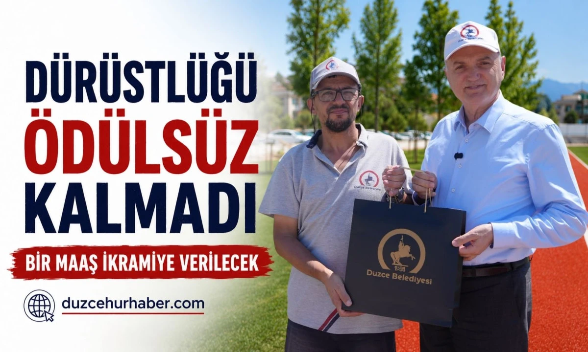 Türkiye'nin konuştuğu temizlik işçisine Başkan Özlü'den ödül