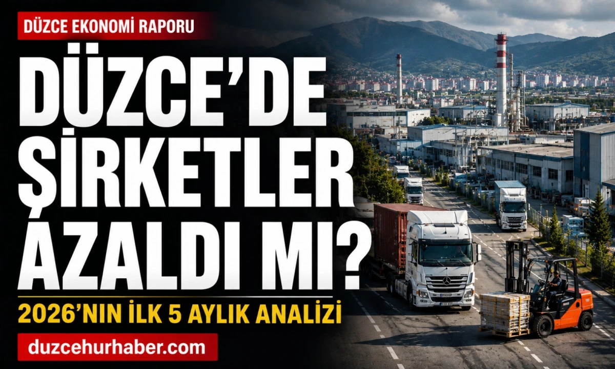 Düzce'de şirketler alarm veriyor mu? 2026'nın ilk 5 ayında dikkat çeken tablo