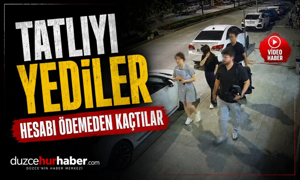 Tatlıyı Yediler, 1.100 Liralık Hesabı Ödemeden Kaçtılar