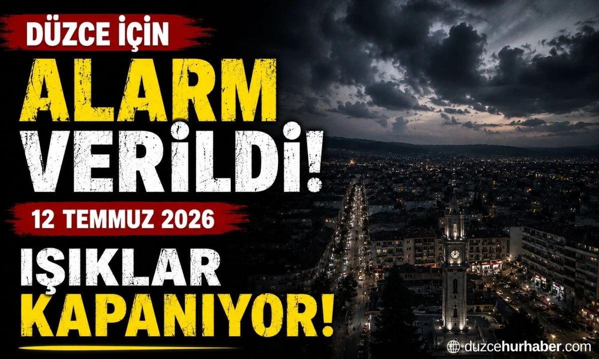 Düzce için saat verildi: 12 Temmuz’da büyük elektrik kesintisi