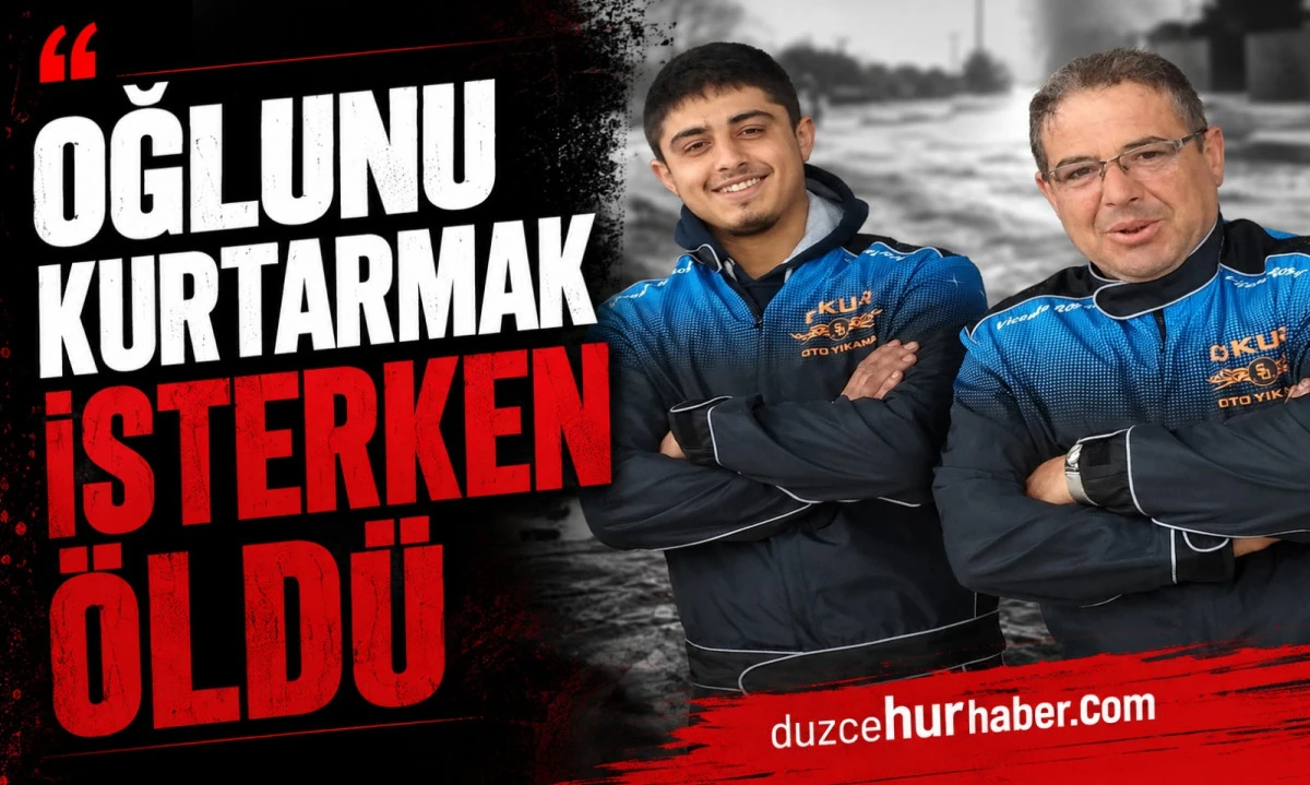 Oğlunu Kurtarmak İsterken Canından Oldu