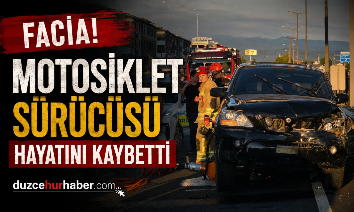 D-100'de Feci Kaza! Motosiklet Sürücüsü Hayatını Kaybetti