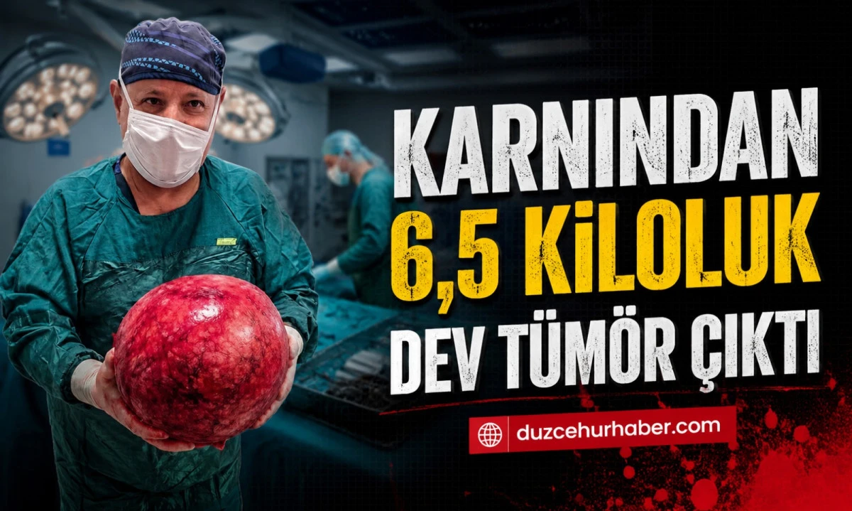 1,5 Yıl Ertelediği Ameliyatta Karnından 6,5 Kiloluk Tümör Çıktı