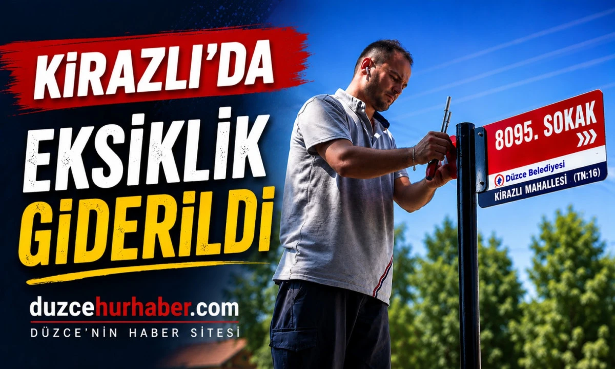 Faruk Özlü'nün Talimatıyla Kirazlı Mahallesi'nde Eksik Tabelalar Tamamlandı