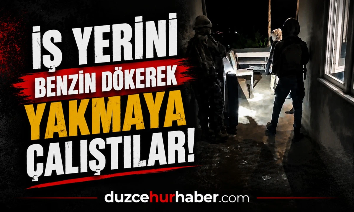 İş Yerini Kundaklamaya Çalışan 5 Şüpheli Yakalandı