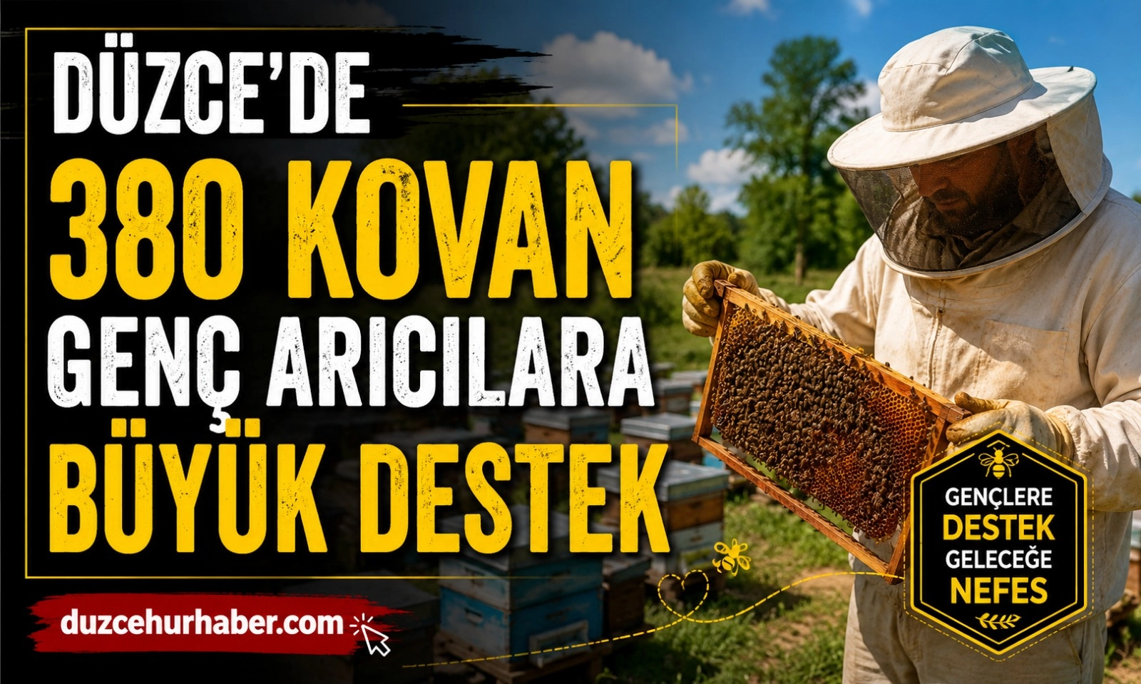 Düzce'de Genç Arıcılara Büyük Destek! 380 Kovan Teslim Edildi