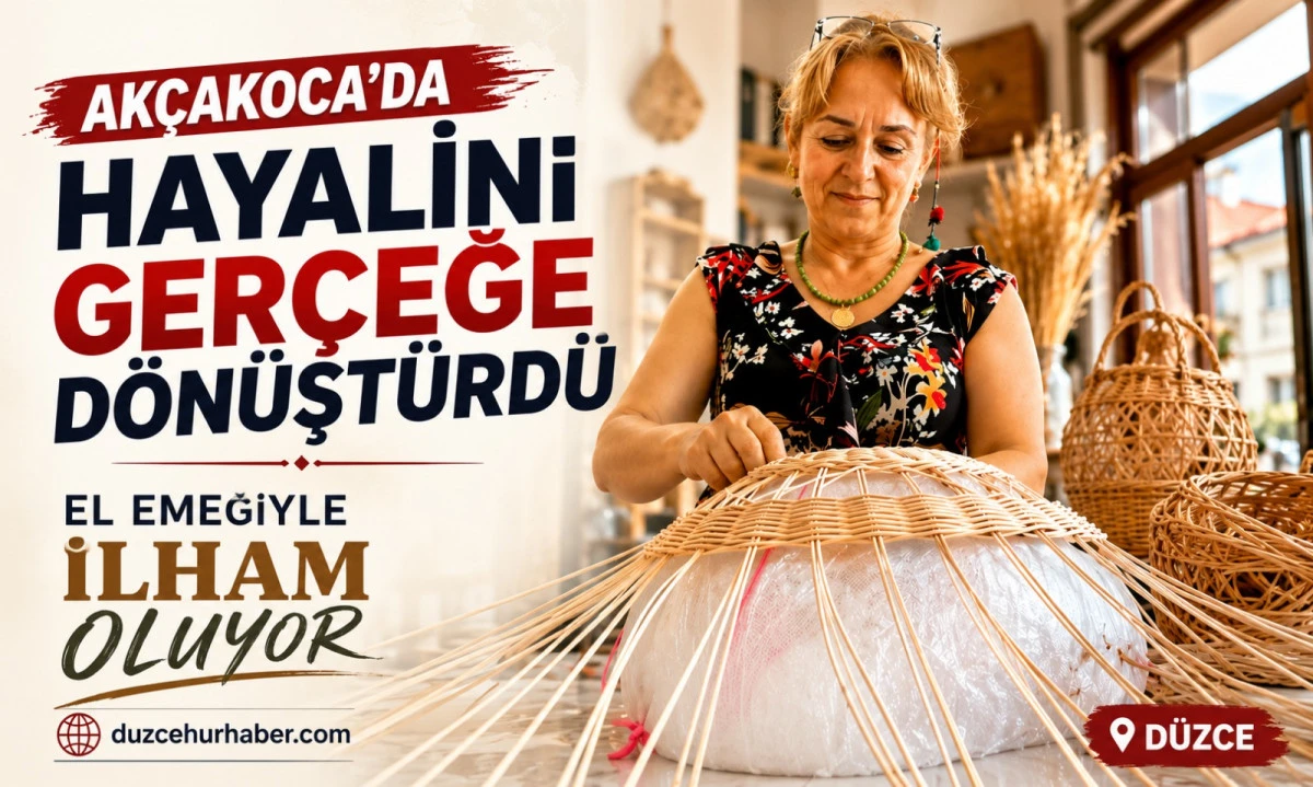 Akçakoca'da Hayalini Gerçeğe Dönüştürdü! El Emeğini Mesleğe Çevirdi
