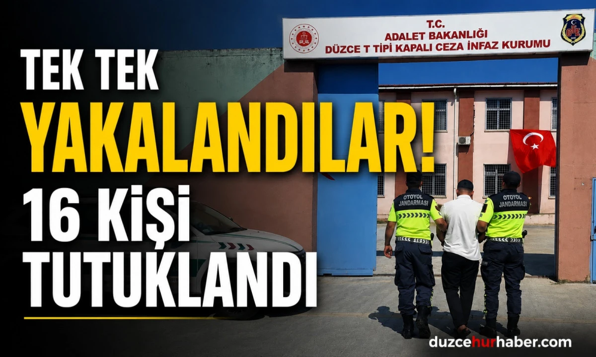 Düzce'de Aranıyorlardı! Hepsi Tek Tek Yakalandı