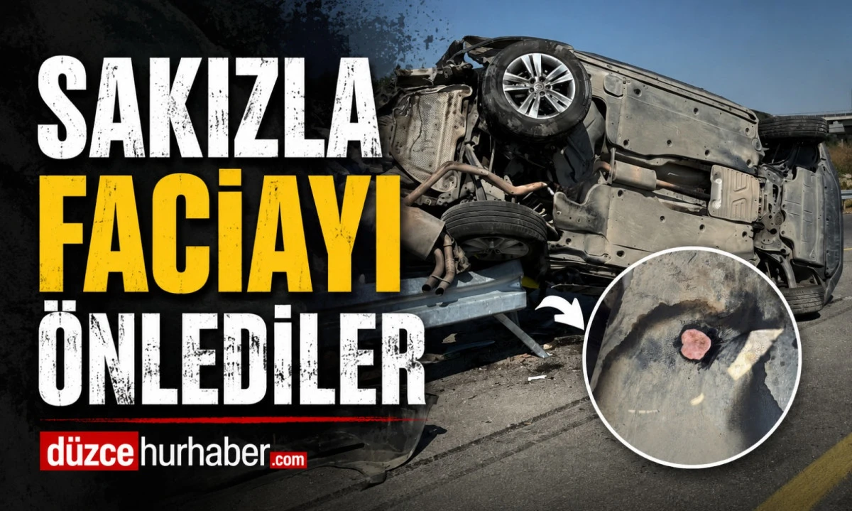 Kazada Yakıt Sızdı, İtfaiye Sakızla Faciayı Önledi