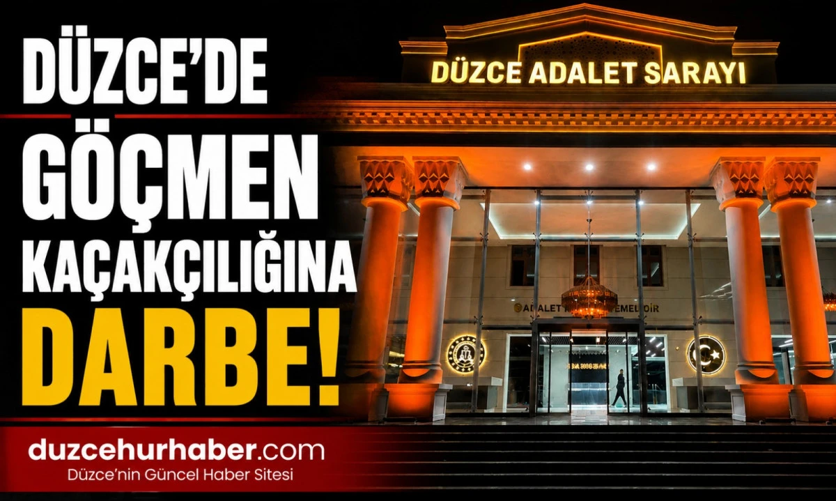 Düzce'de 8 düzensiz göçmen yakalandı! Organizatör tutuklandı