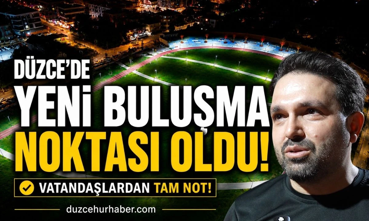 Düzce'de Açılmadan İlgi Odağı Oldu! Merkez Park Akşamları Dolup Taşıyor