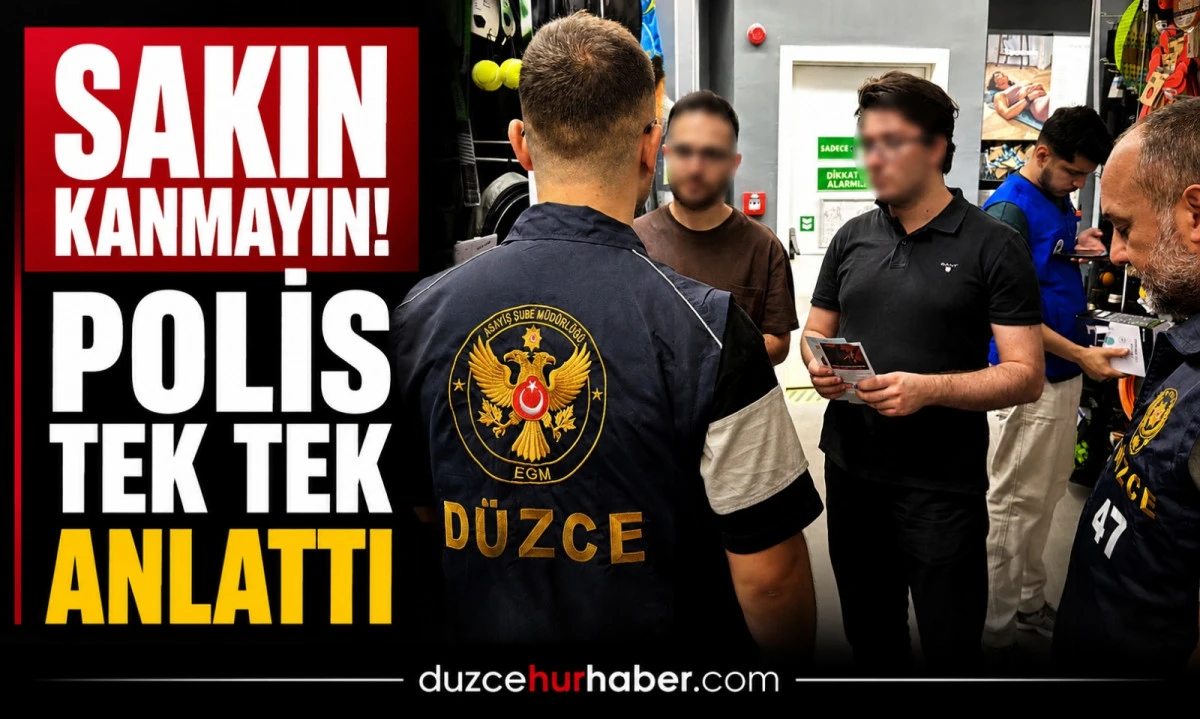 Düzce'de gençlere kritik uyarı! Bu hatanın bedeli ağır olabilir