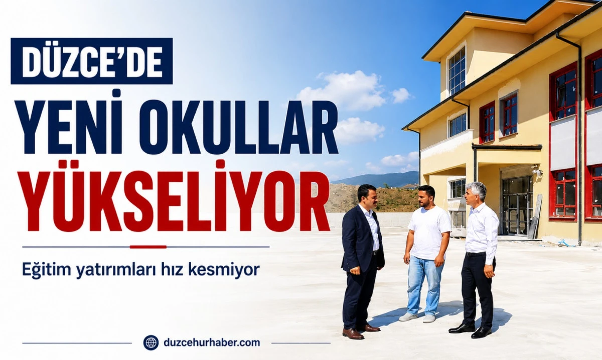 Düzce'de yeni okullar yükseliyor! Talha Cebeci çalışmaları yerinde inceledi