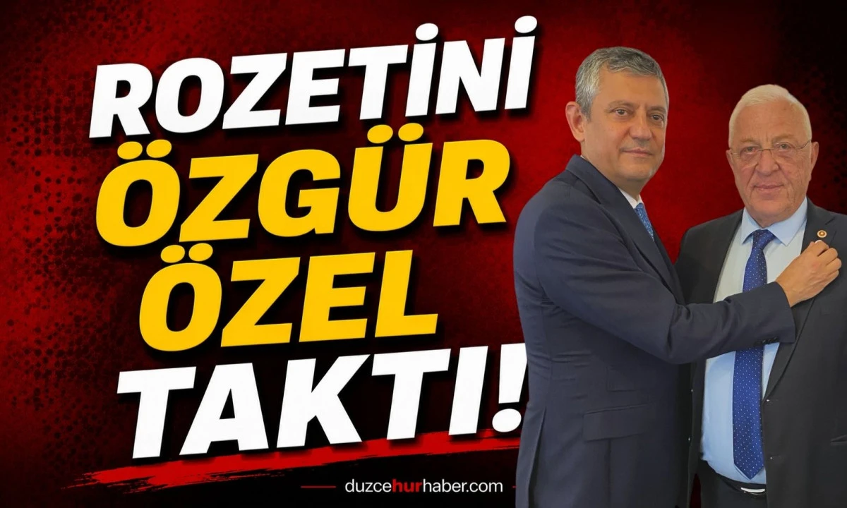 Düzce Milletvekili Talih Özcan'a Yeni Parti'de önemli görev! Rozetini Özgür Özel taktı