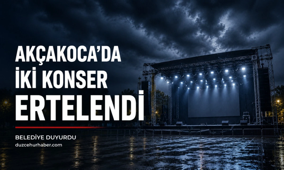 Akçakoca'da hava engeli! Mela Bedel ve Betül Demir konserleri ertelendi