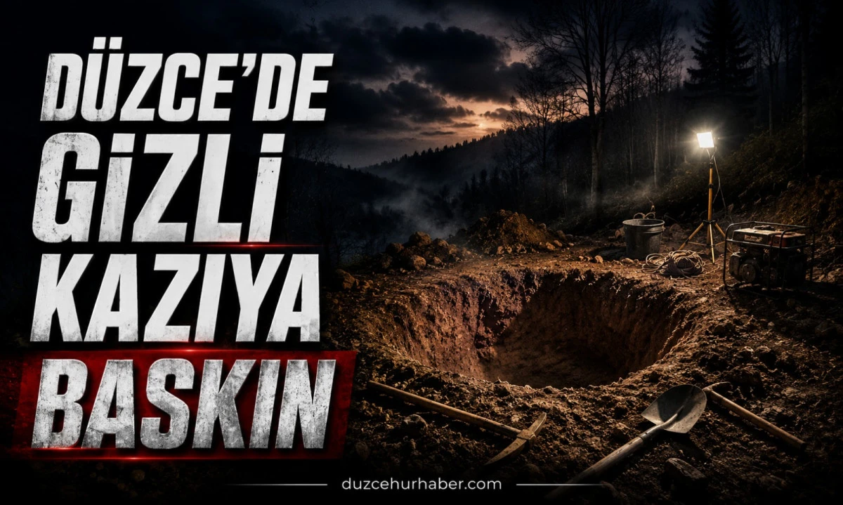 Yığılca'da define operasyonu! Yer altı görüntüleme cihazıyla yakalandılar