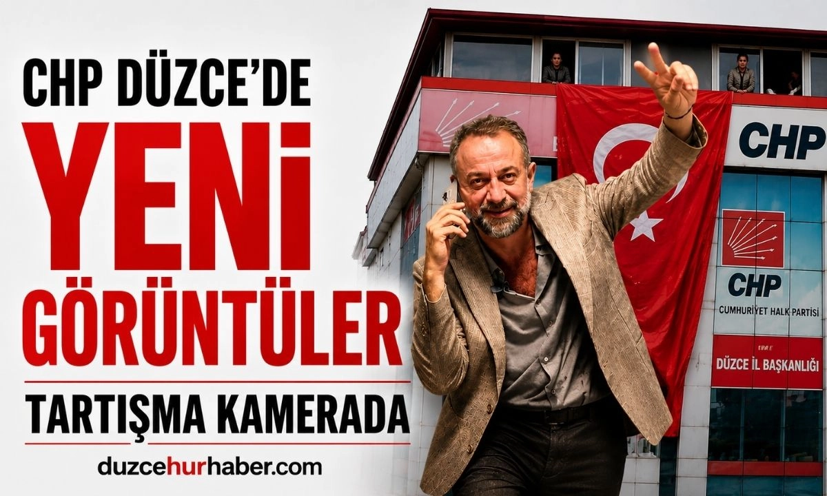 CHP Düzce'de gerilimi artıran yeni görüntüler! Kenan Akın'ın da yer aldığı tartışma kamerada