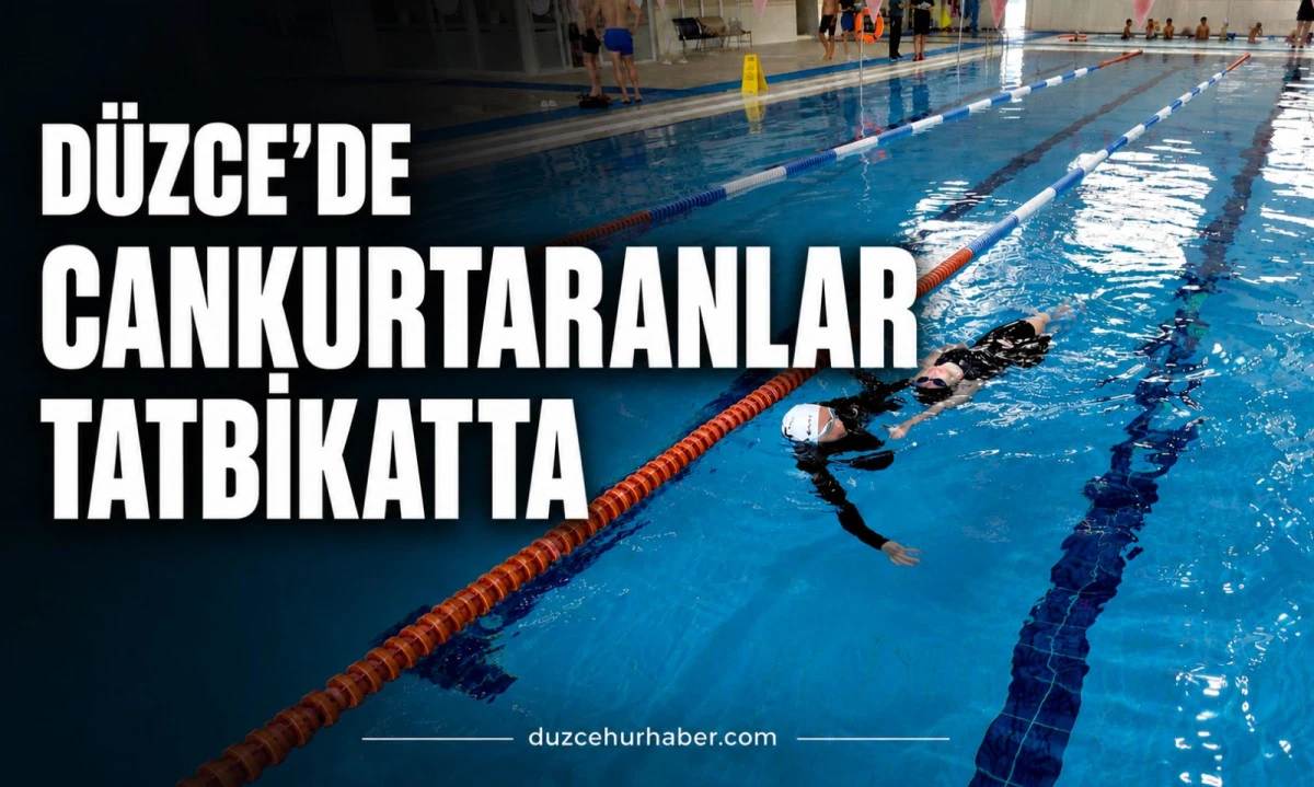 Düzce'de cankurtaranlara boğulma vakalarına karşı tatbikat