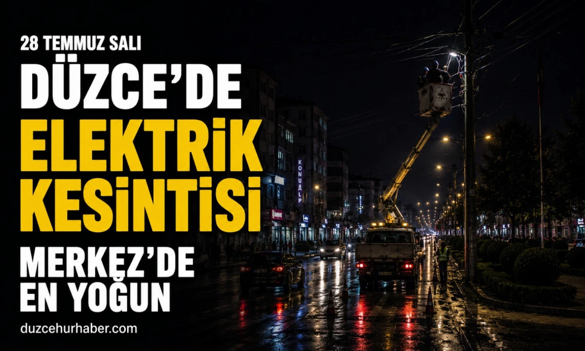 SEDAŞ açıkladı: Düzce'de 28 Temmuz elektrik kesintileri