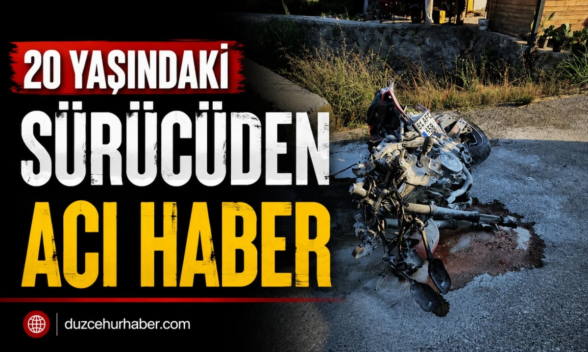 Otomobille Çarpışan Motosiklet Sürücüsünden Acı Haber