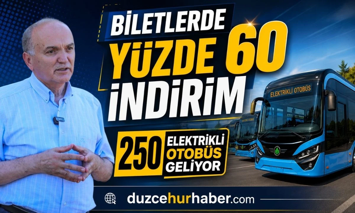 Düzce'de toplu ulaşımda devrim! Bilet fiyatları yüzde 60 düşecek