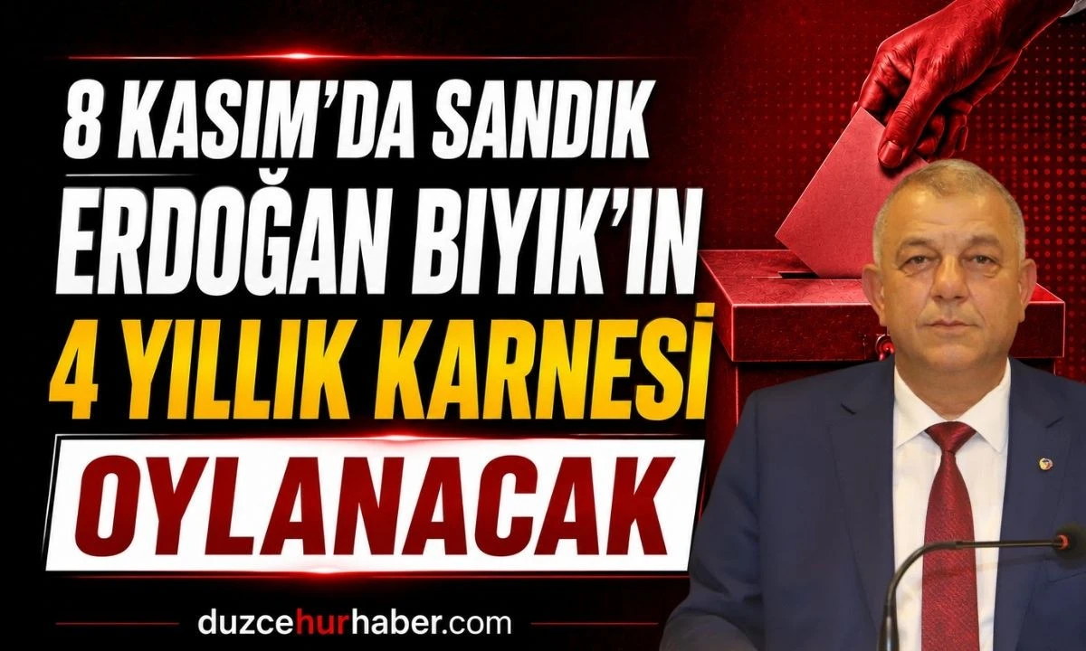Sandık 8 Kasım'da kuruluyor: Erdoğan Bıyık'ın dört yıllık karnesi sandıkta