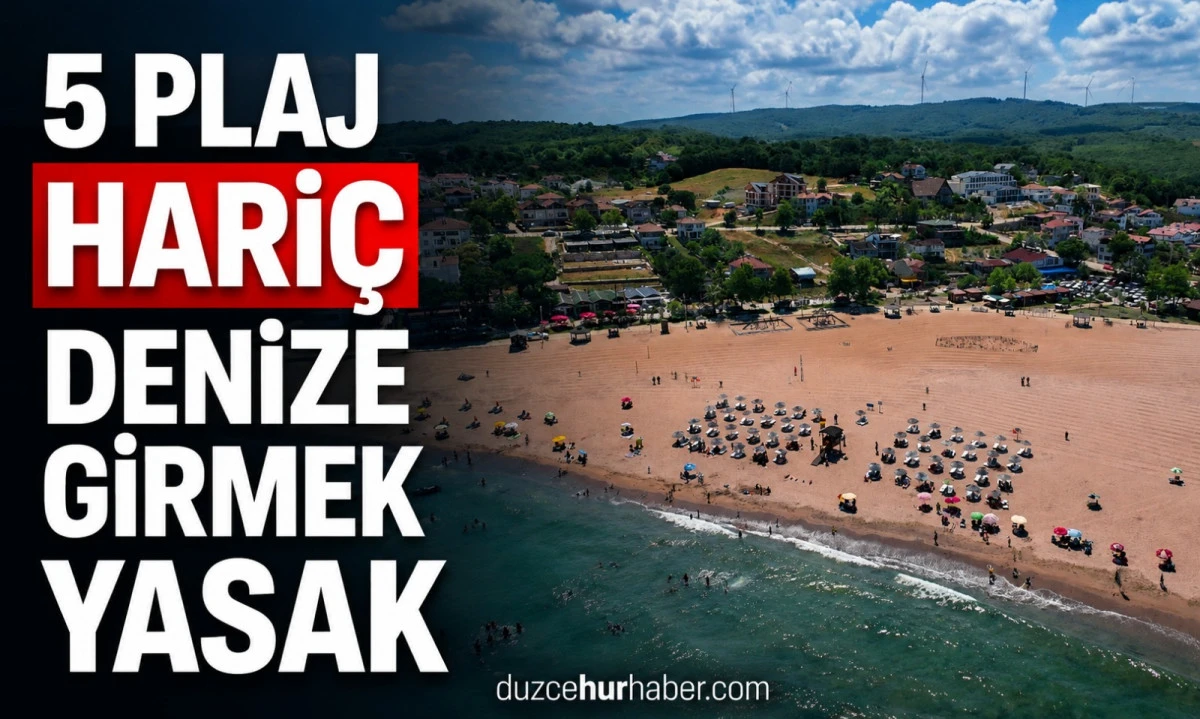Kandıra'da 5 Plaj Hariç Denize Girmek Yasaklandı