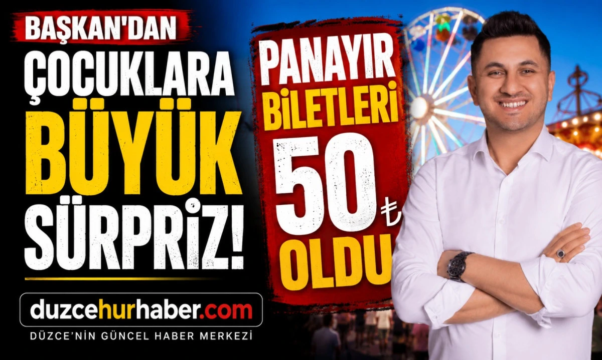 Başkan Savaş'tan çocuklara büyük sürpriz! Panayır biletleri 50 TL oldu