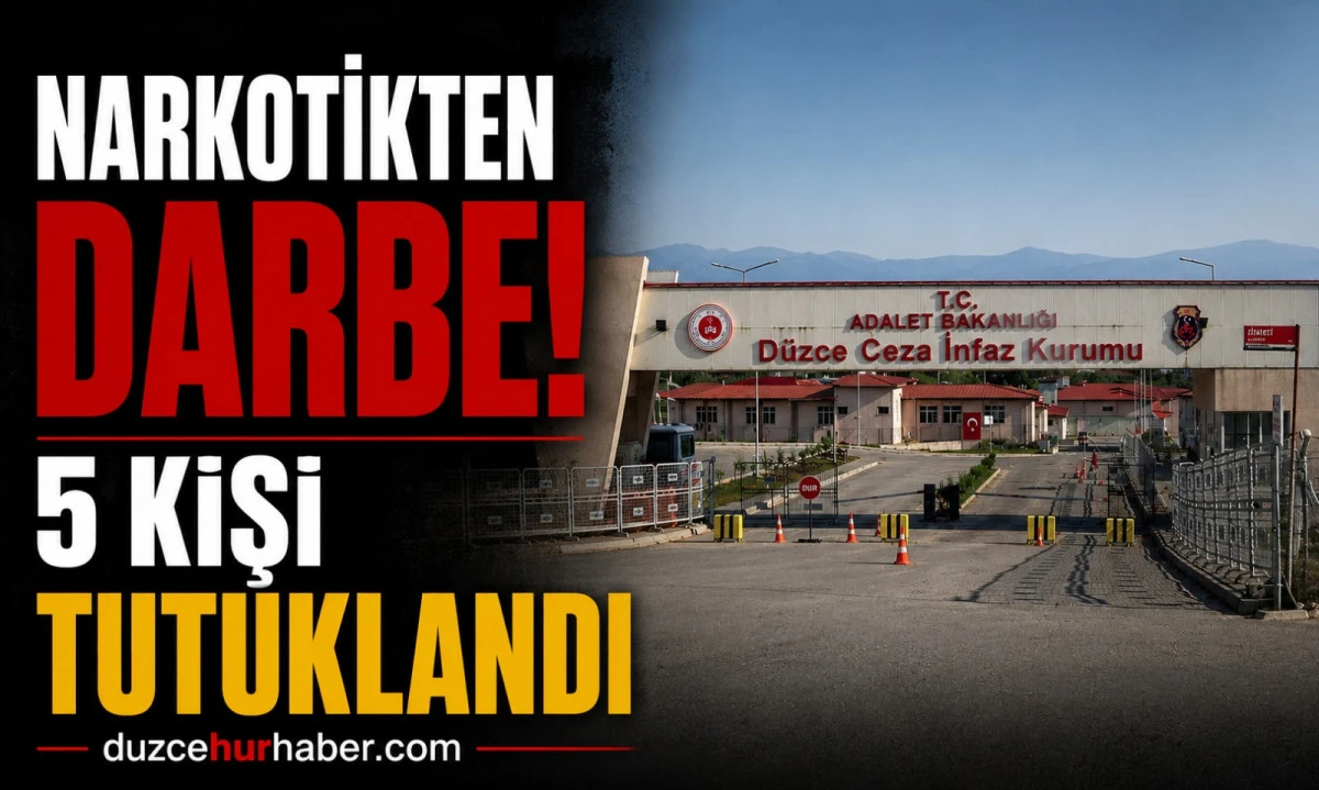Düzce'de uyuşturucu bilançosu açıklandı! 5 tutuklama, 58 kişiye adli işlem