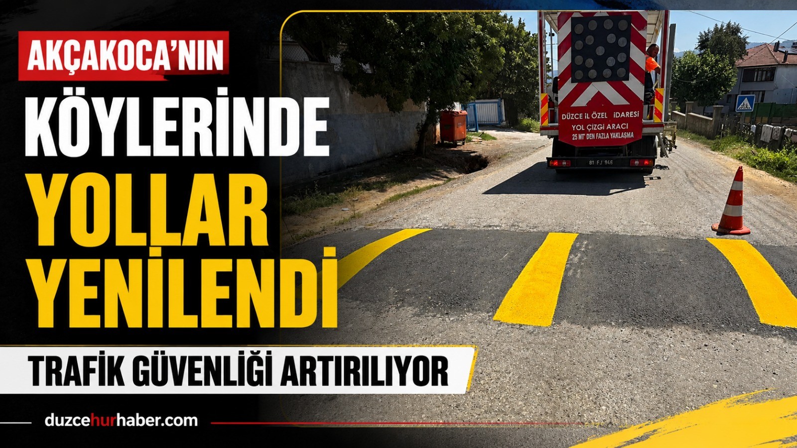 Akçakoca'nın Köylerinde Trafik Güvenliği İçin Yeni Düzenleme